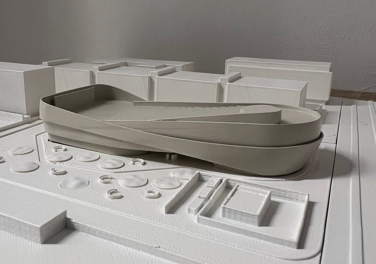 Maqueta del proyecto Museo del Cine de Málaga.